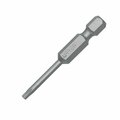 Urrea Urrea Industrial Grade Torx Power Bit, , 1/4 Hexagon, T8 Drive, 1-15/16" Long 16004